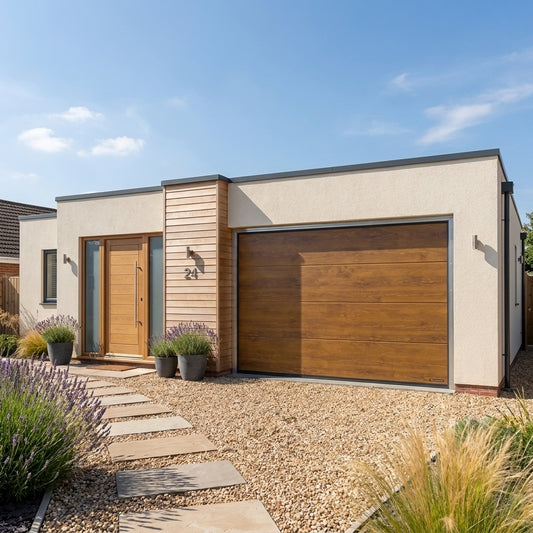 Nobel - Sectional Gate, Golden Oak