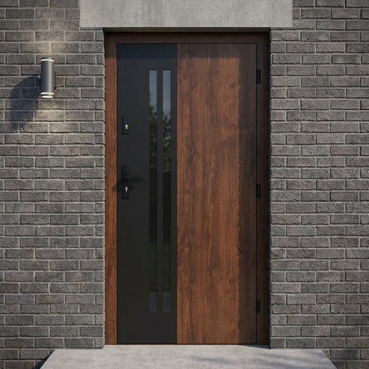 Pantor - Steel Exterior Door Castilia, Walnut