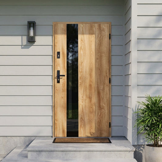 Pantor - Steel Exterior Door Turner, Oak