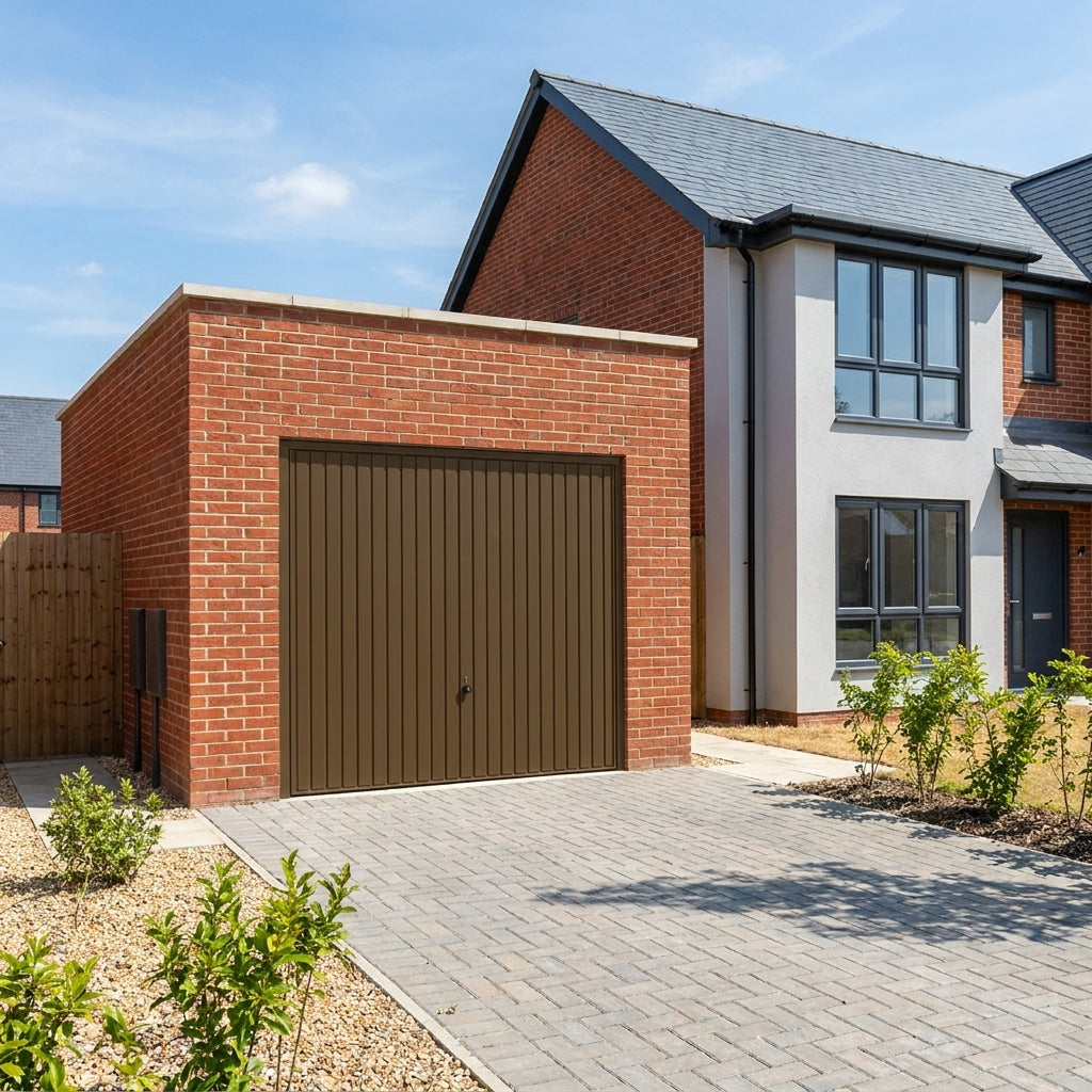 GSL - Swing Garage Gate, Brown