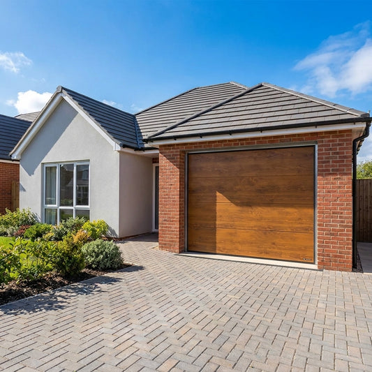 Nobel - Sectional Gate, Golden Oak