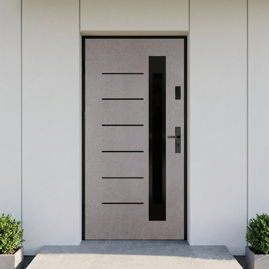 Splendoor - Sella Beton Exterior Door, Grey