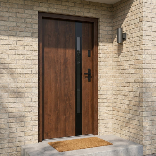 Pantor - Steel Exterior Door Munich, Walnut