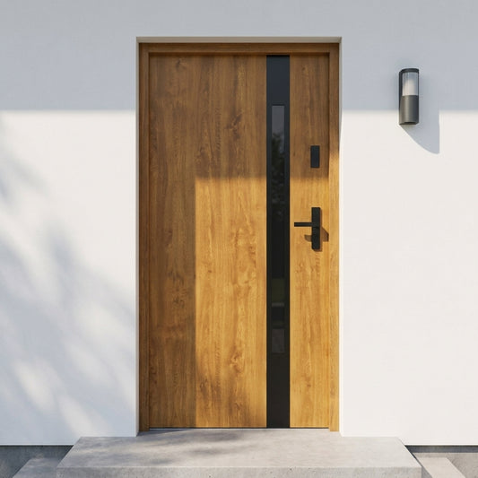 Pantor - Steel Exterior Door Munich, Golden Oak