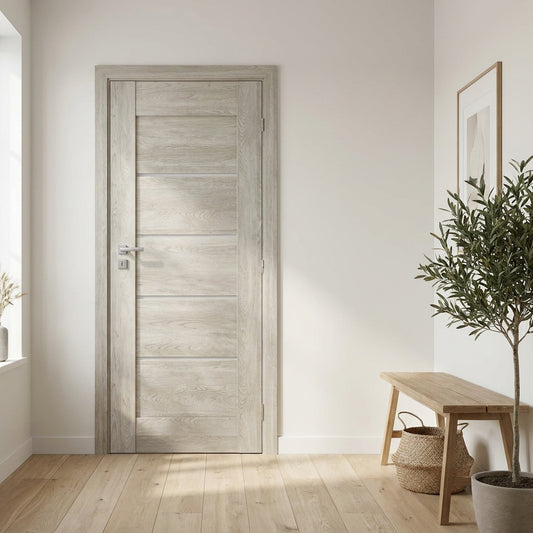 Falko - Classic Interior Door, Grey Oak