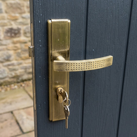 Domino - Exterior Door Handle, Bronze