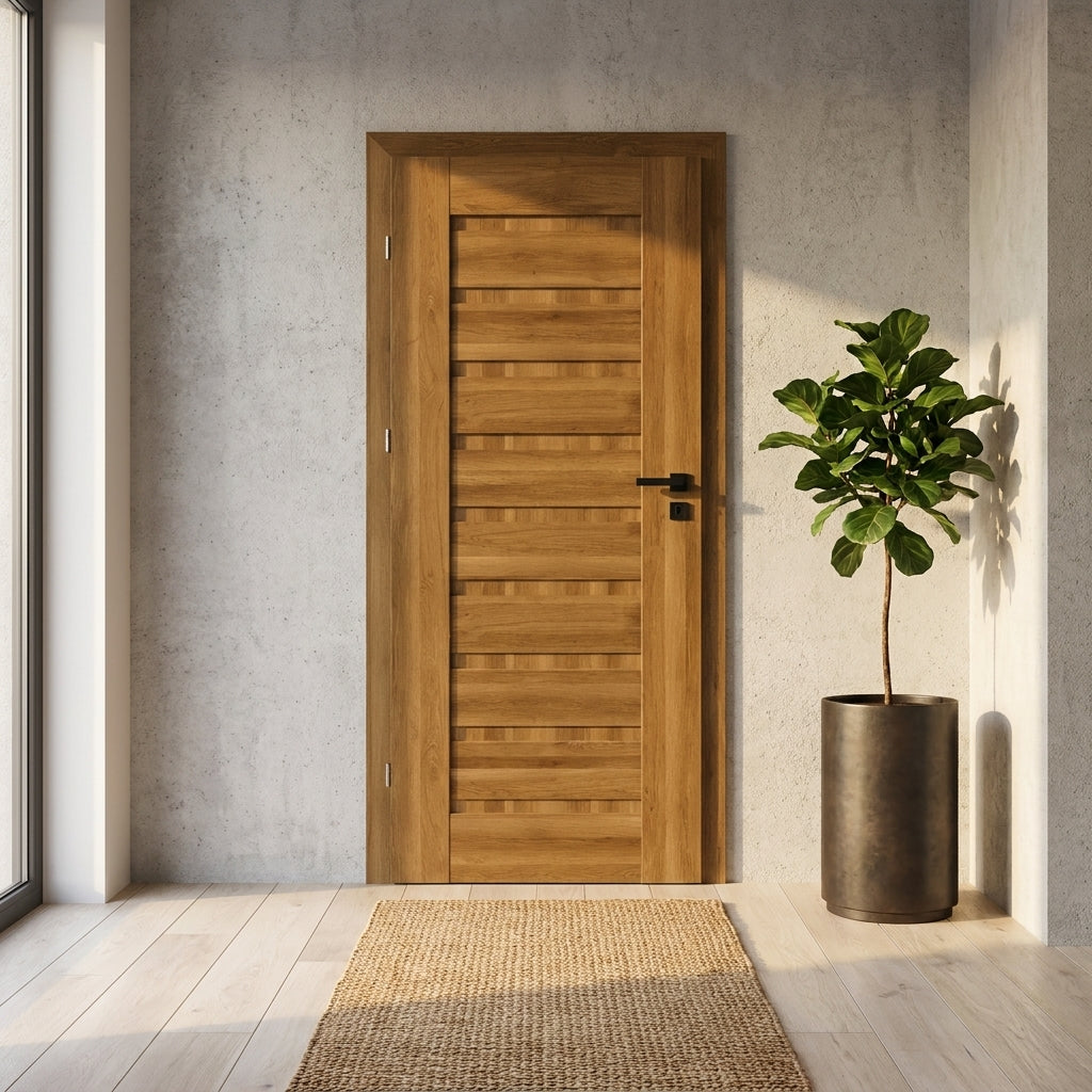 DRE - Interior Door Leaf, Dark Oak