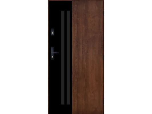 Pantor -  Steel Exterior Door Castilia, Walnut