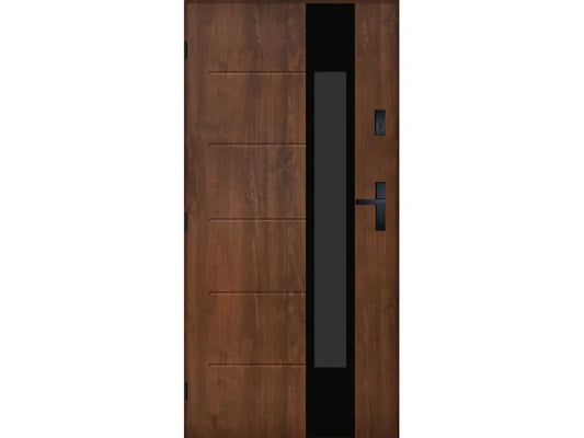 Pantor - Steel Exterior Door Saragossa, Walnut
