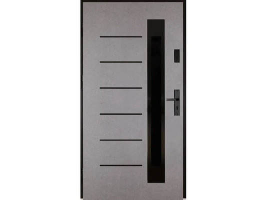 Splendoor - Sella Beton Exterior Door, Grey